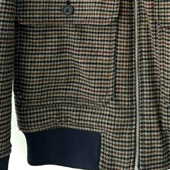 H&M Wool-blend Jacket Brown/checked. Size S - Picture 3 of 7
